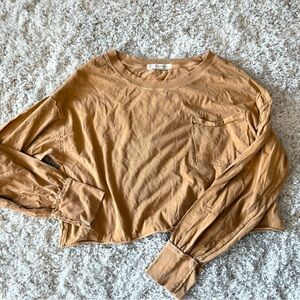 We The Free Tan Crop Top